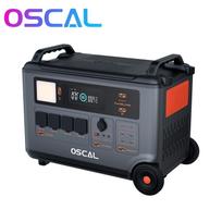 OSCAL PowerMax 6000 nešiojama elektrinė 6000 W 3600 Wh LiFePO4 išplečiamas saulės energijos generatorius su 4 x kintamos srovės lizdais Only energy storage juoda
