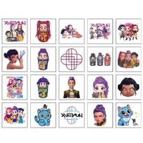 Naujas 20 vnt./rinkinys Animacinis Kpop Demonų medžiotojai Rumi Kang Laikina tatuiruotės lipdukas Rumi Tatuiruotės lipdukas Demonizavimas vakarėlių dovanoms