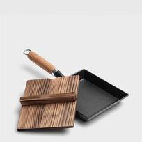 ZISIZ Non-Coated Tamagoyaki Fry Pan Set