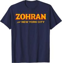 Zohran Mamdani Apranga Zohran Niujorko Merui Unisex Unisex Marškinėliai XL