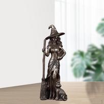 Raganos pentaklio statula figūrėlės moteris dekoratyvinės skulptūros viešbučio baro dekoravimui 7.5x6.5x19.5cm