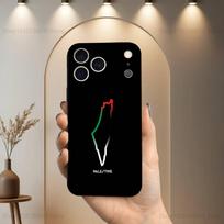 Art Embroidery-PalesTine-ES Case For iPhone 17,16,15,14,13,12,11,Plus,Pro Max,XS,X,XR,SE,Mini,8,7,Soft Silicone Black Cover iPhone15PROMAX