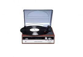 Denver Vpr-190 Gramofon W Stylu Retro Z Radiem Fm I Wbudowanymi Głośnikami