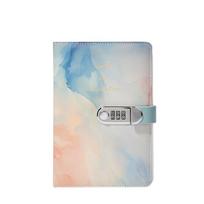 240 Pages A5 Journal Notebook Thickened PU Leather Password Book with Lock Waterproof Protecting Secrets Student Notepad Student