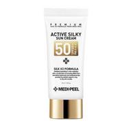 MEDI-PEEL Šilkinis apsauginis kremas nuo saulės SPF50+ PA+++ 50ml – Drėkinantis ir spindesį suteikiantis makiažo pagrindas su apsauga nuo saulės 1ea