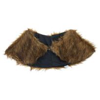 Vikinges Faux Furs Shawl Barbarian Collar,Medieval Knight Mantle Shoulder Wrap Warriour Cape Shawl Renaissances Costume ruda