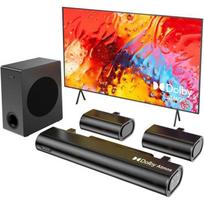 Garsajuostė - HIWILL - A51 - 5.1 Dolby Atmos - 380W - Erdvinio garso garsiakalbiai - Juoda juoda