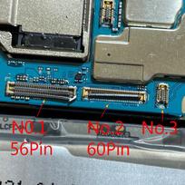 5 vnt. USB įkroviklio jungties FPC jungiklis pagrindinėje plokštėje, skirtas Samsung S21 Ultra S21U S21Plus S21+ G991U G996U G998 LCD ekrano FPC 5pcs No.3