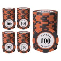 East Leaf Poker Casino 100 Chips per Metal Premium Heavy Authentic Design for Card Games Chips, Clay, Chips, Pack, Insert, Quality, Duty,