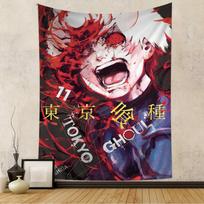 Tokyo Ghoul Ken Kaneki Sieninė gobelenas Kanekio Kagune pabudimas Tamsi miesto fantazijos estetika Kambario dekoras Seinen anime gerbėjams 74x94cm(29x37in)
