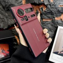 Raudonas kameros rėmelis su tekstūruotu dėklu ZTE nubia Z80 Ultra zte Z70S Ultra z70 ultra Ultimate Design smūgiams atsparus dangtelis ZTE nubia Z80 Ultra