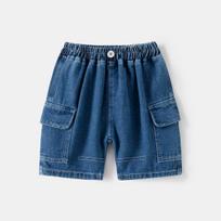 Boys Casual Denim Bermuda Shorts Summer Mid Length Jeans for Toddler and Kids 90cm