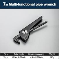 7 /9 /10.5 /12  Heavy Duty Quick Pipe Wrenches Large Opening Universal Adjustable Water Pipe Clamp Pliers Hand Tools for Plumber