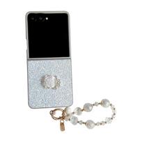 Applicable to Samsung ZFlip7 rose rhinestone glitter mobile phone case zflip6/5 folding screen bracelet protective case samsung zflip7 balta