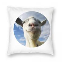 Goat Simulator Game Square Pillowcase Polyester Linen Velvet Pattern Zip Decorative Pillow Case Sofa Cushion Cover 18 Peach skin 18*18(CM)-1Pcs gray