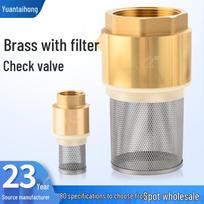 Nepralaidus žalvarinis 1 colio atbulinis vožtuvas su filtru vandens siurbliams DN32 1.2 inch