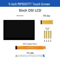Raspberry Pi 4 5  DSI IPS/TFT Display with Optional 5-Point Touch, 800×480 Resolution