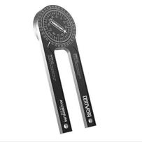 360° Angle Finder  Aluminium Alloy Miter Saw Protractor Woodworking Inclinometer Miter Saw Dividing Angle Measuring Device Tool