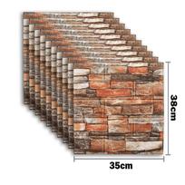 10/20pcs 3D Wall Stickers Self Adhesive Foam Pane Room Decor Waterproof peel and stick Wallpaper for Interior Decoration 10pcs