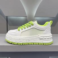 2026 Summer Trendy Mid-Top Sneakers - Breathable Mesh Platform Shoes with Elevated Comfort, Versatile Athleisure Design for Urban Street Style 39