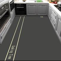 PVC Kitchen Thick Mats Waterproof Home Decoration Area Rug Large Anti-greasy Foot Mat Non-slip Carpet Modern Living Room Carpets 50x120cm