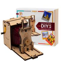 JollyLook Pinhole Square Instant Film Camera DIY Kit Natural Wood JLK016