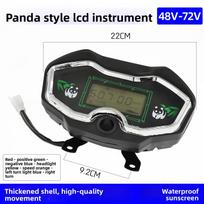 Electric tricycle dashboard, panda-style speed and power liquid crystal display, 48V - 72V universal instrument assembly. Instrument