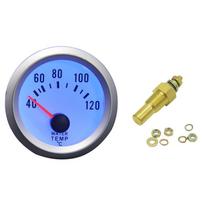 Dragon 52mm Blue Backlight 12 Volt Auto Car Motorcycle Refit Meter Water Temperature Temp Gauge With Sensor