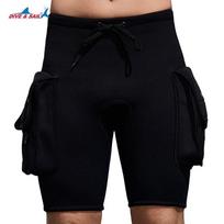 3mm Neoprene Dive Shorts Scuba Diving Snorkeling Surfing Sailing With Large Pockets Warm Thermal Wetsuit Bottoms Small juoda