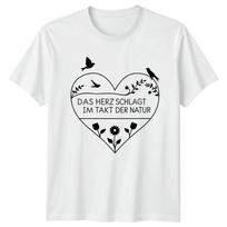 Das Herz Schlagt Im Takt TShirt GerUnisex Bird Nature Birthday Gift For Him S