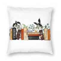 Dragon Rider Fourth Wing Pillowcase Polyester Linen Velvet Pattern Zip Decor Pillow Case Home Cushion Case Peach skin 18*18(CM)-1Pcs