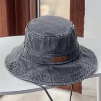 Džinsinis Kibiro Formos Skrybėlaitė Moterims Vyrams Unisex Vintažinis Išplautas Platus Kraštas Kepurė Nuo Saulės Lauko Žygiams Paplūdimiui Vakarų Stiliaus (Šviesiai mėlynas) Skėtis nuo saulės