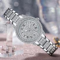 Hi Fashion Watch Prabangūs moteriški kvarciniai laikrodžiai, vandeniui atsparūs moteriški laikrodžiai, moteriški rankiniai laikrodžiai sidabras