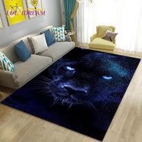 3D animacinių filmų gyvūnų leopardo gepardo srities kilimėlis, kilimas svetainės miegamojo sofos durų kilimėliui dekoruoti, neslystantis grindų kilimėlis 40cm x 60cm gray