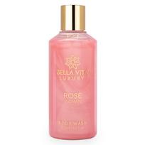 Dušo želė moterims Rose (200 ml), Rose Woman kūno prausiklis, Bella Vita pink
