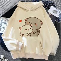 Bubu Dudu gobtuvai moteriški Fleece anime streetwear megztiniai moteriški grafiniai megztiniai Unisex 2XL