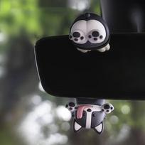 Dynamic Car Air Freshener Swing Dog Aroma Diffuser Long-lasting Fragrance Car Interior Accessory Chó con màu đen