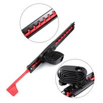 2Pcs Adjustable Locking Kayak Foot Braces Pedals with Tail Rudder Foot Control Direction Steering System Tool Kit black