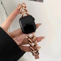 Luxury Solid Stainless Steel Bracelet For Apple Watch Ultra 49 42 40mm 46 44 41 45mm Band For iWatch 10 9 8 7 6 SE 5 Women Strap 38mm