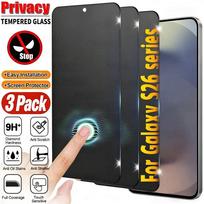 3Pcs Tempered Glass Screen Protectors Offers Privacy Features And Is for Samsung Galaxy S26 Ultra Fingerprint Unlocking Anti Peeping&Galaxy S26 juoda