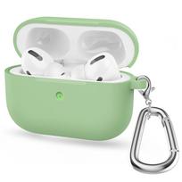 Silicone Earphones Case For Airpods Pro Case Shockproof Bluetooth Wireless Protective Cover Accessories For Apple Air Pods Pro 1 mėtų žalios spalvos