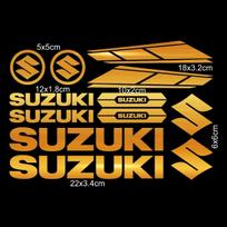 TLIN5 Suzuki motociklo dekoratyvinė lipdukas Angliškos raidės Logotipas Atsparus vandeniui Atspindintis lipdukas Bakas Logotipas Rinkinys Šalmas Emblema Vinilo rinkinys