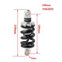 Heavy Duty Bicycle Shock Absorber 100mm 125mm 150mm 500LBS 750LBS 1200LBS 8mm Hole for City and Mountain Cycling A1