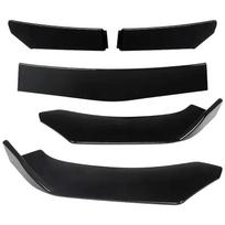 Adjustable 5Pcs Sectional Front Spoiler Lip For BMW 5 Series G60 G68 2024-2026 Front Bumper Splitter Car Exterior Sport Body Kit glossy black