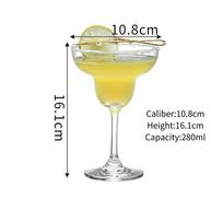 Margarita Glass Cup Classic Handmade Cocktail Glasses Cups Flying Saucer Cup Wide Mouth Glass Goblet Party Gift 1pc