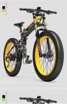 LANKELEISI XT750 Plus 26″ Fat Tyre Electric Mountain Bike 1000W48V14.5Ah XT750 Plus 1000W48V14.5Ah-YELLOW-YY