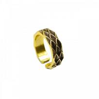 Adjustable Vintage Dragon Scale Ring In Antique Gold Sterling Unisex Bohemian Jewelry Gift Adjustable Open Band