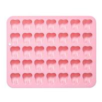 Premium 35-Cavity Mini Tooth Silicone Mold Food Grade Heat Resistant 3D Small Molar Molds Handmade BPA Free Silicone Mold rožinė