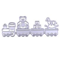 Train Cutting Dies Stencils for Scrapbooking DIY Craft Album Embossing Craft Dies 1pc white