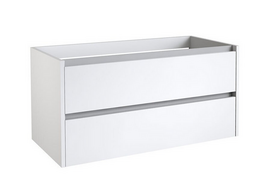 Spintelė po dvigubu praustuvu Kame City, BUD/12-3DR/D02P1, aliuminio profiliai, 120 cm, Matinė balta